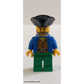   Lego figura Pirates - Pirate Brown Shirt, Green Legs, Black Pirate Triangle Hat