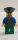 Lego minifig Pirates - Pirate Brown Shirt, Green Legs, Black Pirate Triangle Hat