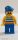 Lego minifig Pirates - Pirate Red / White Stripes Shirt, Blue Legs, Blue Bandana