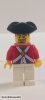 Lego minifig Pirates - Pirates (2009 Relaunch) - Imperial Guards (Redcoats) - Imperial Soldier II - Officer, Goatee