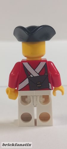 Lego minifig Pirates - Pirates (2009 Relaunch) - Imperial Guards (Redcoats) - Imperial Soldier II - Officer, Goatee