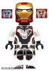 Lego figura Super Heroes - Avengers Endgame - Iron Man - White Jumpsuit, Neck Bracket