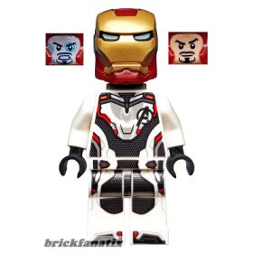   Lego figura Super Heroes - Avengers Endgame - Iron Man - White Jumpsuit, Neck Bracket