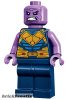Lego figura Super Heroes - Avengers - Thanos - Minifigure, Dark Blue and Gold Outfit, Medium Lavender Arms