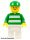 Lego minifigure Soccer Fan Green and White Team, Green Cap