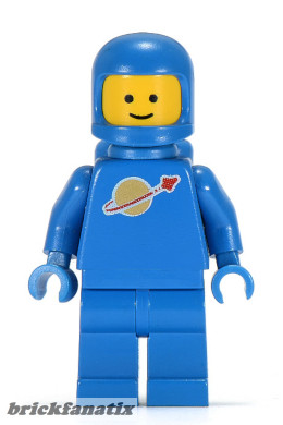 Lego figure Space - Blue with Air Tanks