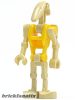 Lego figura Star Wars - Battle Droid Commander - Yellow Torso, Angled Arm and Straight Arm