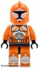 Lego figura Star Wars - Star Wars The Clone Wars - Clone Bomb Squad Trooper (Phase 1) - Large Eyes