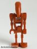 Lego figura Star Wars - Star Wars Episode 2 - Battle Droid - Dark Orange, Angled Arm and Straight Arm