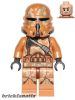 Lego figura Star Wars - Clone Airborne Trooper (Phase 2) - Geonosis Camouflage, Smirk