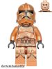 Lego figura Star Wars - Star Wars Other - Clone Trooper (Phase 2) - Geonosis Camouflage, Scowl ( Set 75089 )
