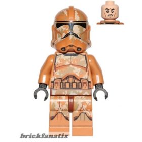   Lego figura Star Wars - Star Wars Other - Clone Trooper (Phase 2) - Geonosis Camouflage, Scowl ( Set 75089 )
