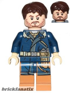 Lego Minifigure Star Wars - Star Wars Rogue One - Cassian Andor (Dark Blue Coat)