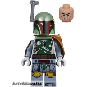  Lego figura Star Wars - Star Wars Episode 4/5/6 - Boba Fett - Pauldron, Helmet, Jet Pack, Printed Arms and Legs, Clone Head