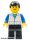 Lego figura Town - Desert - Baron Von Barron with Pith Helmet and White Epaulettes