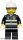 Lego figura City - Fire - Reflective Stripes, Black Legs, White Fire Helmet, Silver Sunglasses
