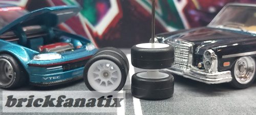 Wheel & Tire Set #011, White