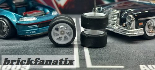 Wheel & Tire Set #014, White