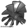 Lego Engine, Large, Center, 10 Blades, Black