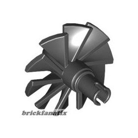 Lego Engine, Large, Center, 10 Blades, Black