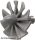 Lego Engine, Large, Center, 10 Blades, Dark bluish gray