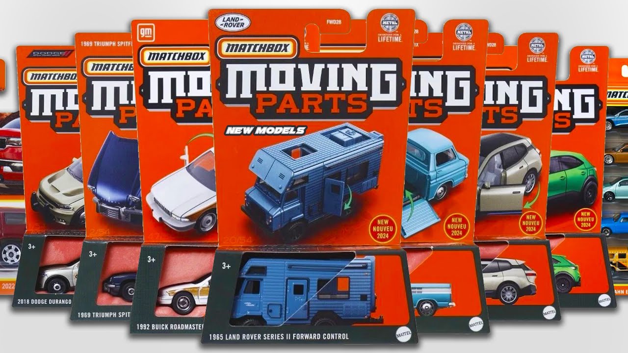 Matchbox moving parts