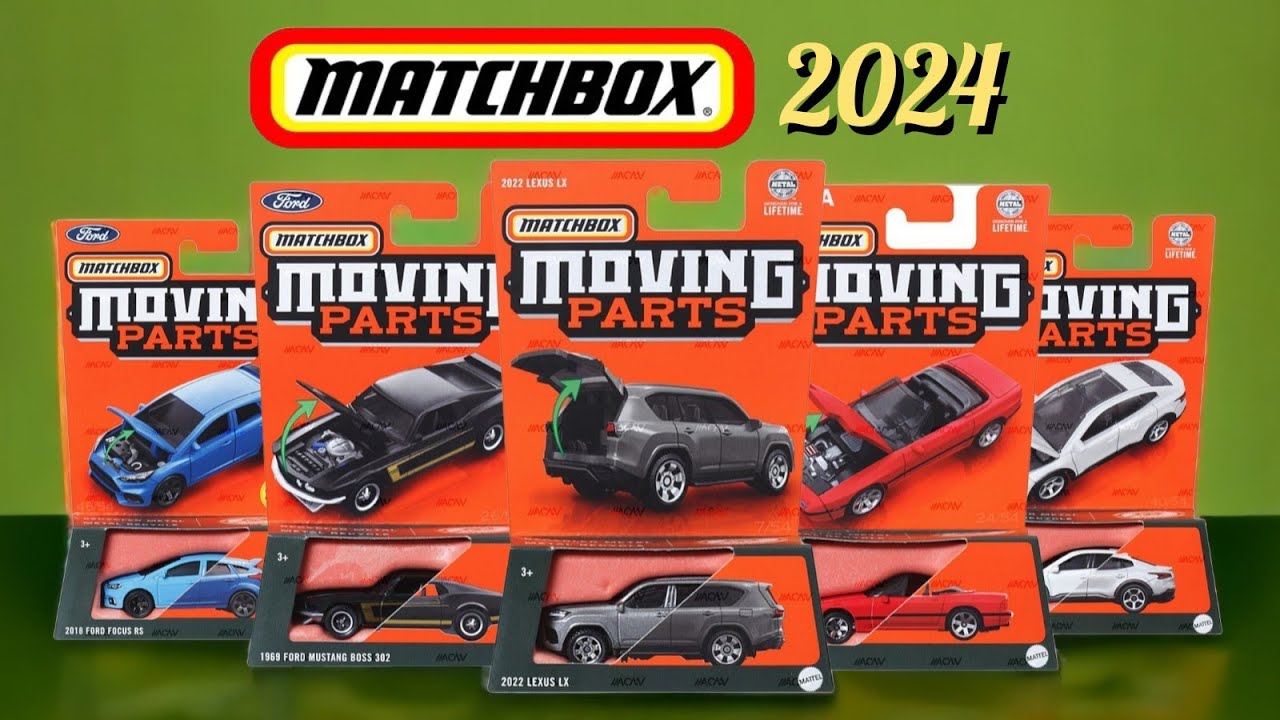 Matchbox moving parts